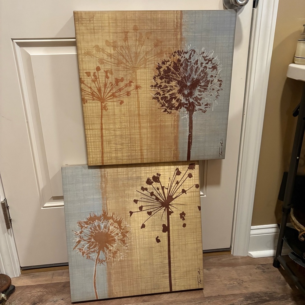 Dandelion canvas art wall decor